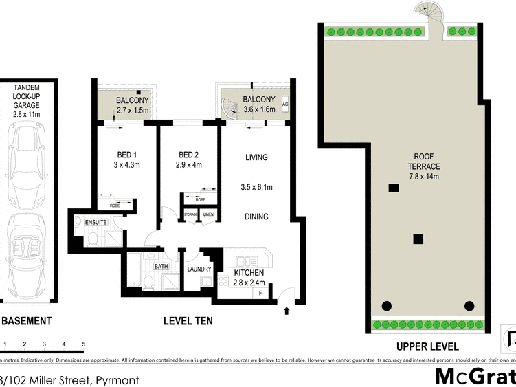 悉尼公寓pyrmont区 268/102 miller street