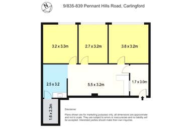 Suite 9, 835-839 Pennant Hills Road Carlingford NSW 2118 - Floor Plan 1