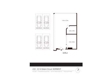 2.01, 12-14 Solent Circuit Norwest NSW 2153 - Floor Plan 1
