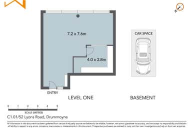 Level C1, 01/52 Lyons Road Drummoyne NSW 2047 - Floor Plan 1