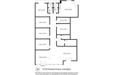 Shop 2, 52 President Avenue Caringbah NSW 2229 - Floor Plan 1