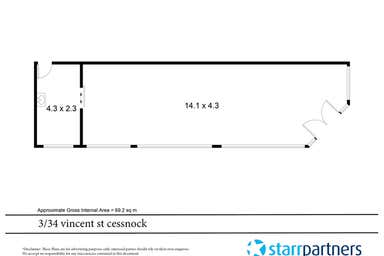 3/34 Vincent Cessnock NSW 2325 - Floor Plan 1
