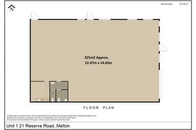 Factory 1, 21 Reserve Rd Melton VIC 3337 - Floor Plan 1