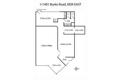 Suite 1, 1401 Burke Road Kew East VIC 3102 - Floor Plan 1