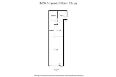 4/232 Brunswick Street Fitzroy VIC 3065 - Floor Plan 1