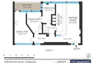Suite 12, 6 Mcintosh Street Chatswood NSW 2067 - Floor Plan 1