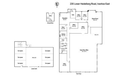 1st Floor/233-235 Lower Heidelberg Road Ivanhoe East VIC 3079 - Floor Plan 1