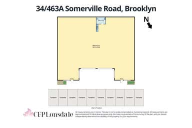 34/463A Somerville Road Brooklyn VIC 3012 - Floor Plan 1
