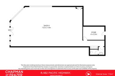 Shop 8, 482  Pacific Highway Wyoming NSW 2250 - Floor Plan 1