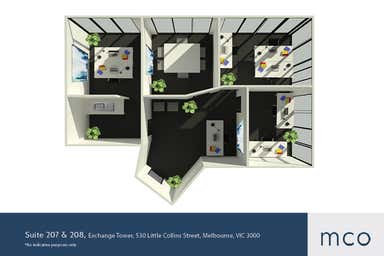 Exchange Tower, Suites 207 & 208, 530 Little Collins Street Melbourne VIC 3000 - Floor Plan 1