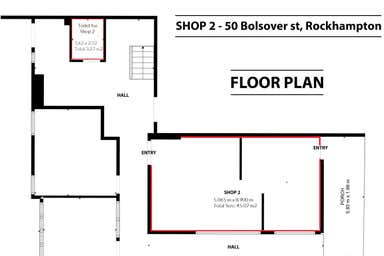 Shop 2, 50 Bolsolver Street Rockhampton City QLD 4700 - Floor Plan 1