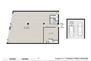 3&4/71-77 Regent Street Redfern NSW 2016 - Floor Plan 1