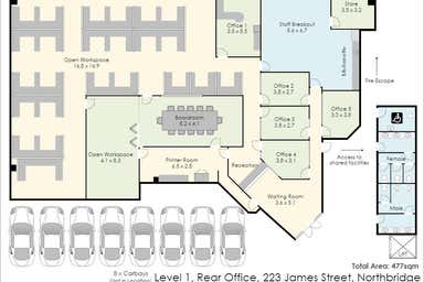 Part Level 1, 223 James Street Northbridge WA 6003 - Floor Plan 1