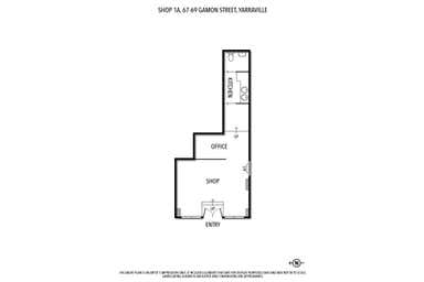 Shop 1A, 67-69 Gamon Street Yarraville VIC 3013 - Floor Plan 1