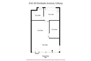 Shop 5, 41-43 Stockade Avenue Coburg VIC 3058 - Floor Plan 1