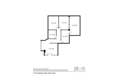 3 / 15 Fullarton Rd Kent Town SA 5067 - Floor Plan 1