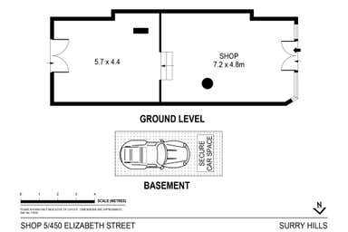 Shop 5, 450 Elizabeth Street Surry Hills NSW 2010 - Floor Plan 1