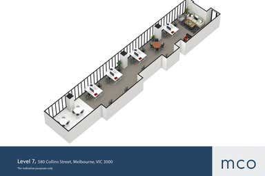 Level 7, 580 Collins Street Melbourne VIC 3000 - Floor Plan 1
