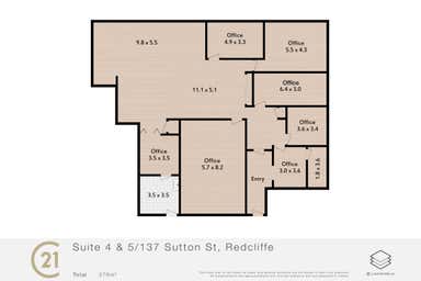 PHOENIX HOUSE, Upstairs 4 5/137 Sutton Street Redcliffe QLD 4020 - Floor Plan 1