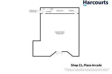 Shop 21 Plaza Arcade Burnie TAS 7320 - Floor Plan 1
