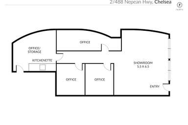 Shop 2/488 Nepean Highway Chelsea VIC 3196 - Floor Plan 1