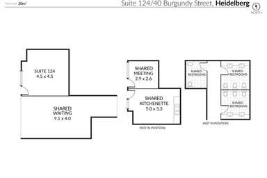 Suite 124, 40 Burgundy Street Heidelberg VIC 3084 - Floor Plan 1