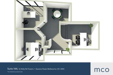 St Kilda Rd Towers, Suite 144, 1 Queens Road Melbourne VIC 3004 - Floor Plan 1