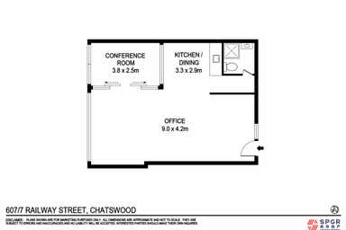 607/7 Railway Street Chatswood NSW 2067 - Floor Plan 1