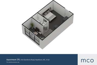 Apartment 311, 616 Glenferrie Road Hawthorn VIC 3122 - Floor Plan 1