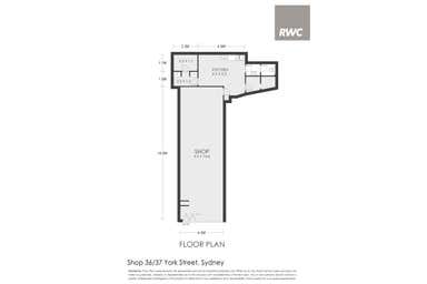 Shop 36, 37 York Street Sydney NSW 2000 - Floor Plan 1