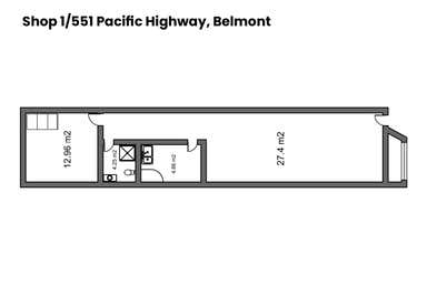 Shop, 1/551 Pacific Highway Belmont NSW 2280 - Floor Plan 1