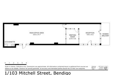 Level 1/Tenancy 1/103 Mitchell Street Bendigo VIC 3550 - Floor Plan 1