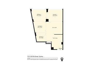 1101/109 Pitt Street Sydney NSW 2000 - Floor Plan 1