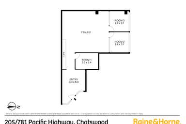 205/781 Pacific Highway Chatswood NSW 2067 - Floor Plan 1