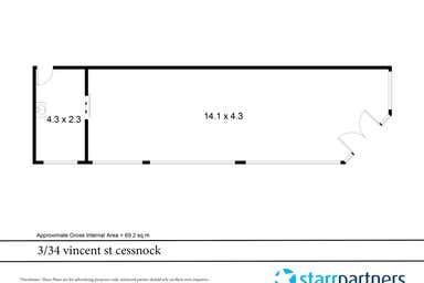3/34 Vincent Cessnock NSW 2325 - Floor Plan 1