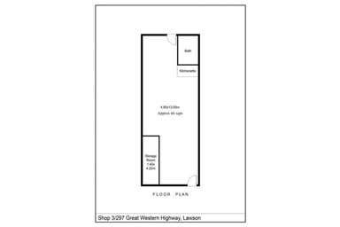 Shop 3, 297 Great Western Highway Lawson NSW 2783 - Floor Plan 1