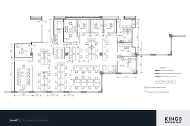Kings Business Park, Level 1, 111 Coventry Street Southbank VIC 3006 - Floor Plan 1