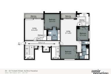 20-22 Trickett Street Surfers Paradise QLD 4217 - Floor Plan 1