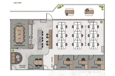 100 Edward Street Brisbane City QLD 4000 - Floor Plan 1