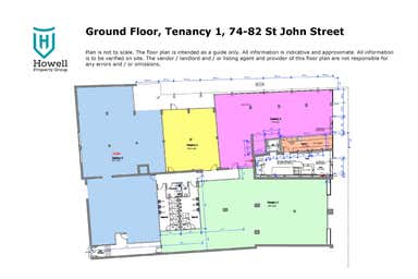 Tenancy 1 Ground Floor, 74-82 St John Street Launceston TAS 7250 - Floor Plan 1