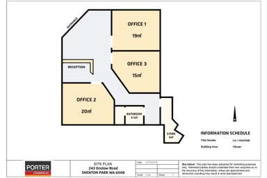 Suite 1, 243 Onslow Road Shenton Park WA 6008 - Floor Plan 1