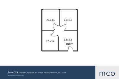 Toorak Corporate, Suite 315, 17-32 Milton Parade Malvern VIC 3144 - Floor Plan 1