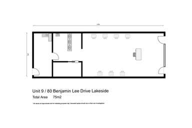Shop 9, 80  Benjamin Lee Drive Raymond Terrace NSW 2324 - Floor Plan 1