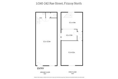 1/240-242 Rae Street Fitzroy North VIC 3068 - Floor Plan 1