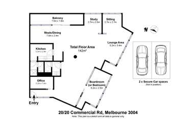 20/20 Commercial Road Melbourne VIC 3004 - Floor Plan 1