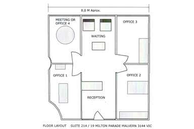 Suite 214/19 Milton Parade Malvern VIC 3144 - Floor Plan 1