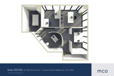 St Kilda Rd Towers, Suite 323-325, 1 Queens Road Melbourne VIC 3004 - Floor Plan 1