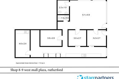 Shop 8 & 9 West Mall Plaza Rutherford NSW 2320 - Floor Plan 1