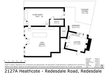 Redesdale Cafe, 2127a Heathcote-Redesdale Road Redesdale VIC 3444 - Floor Plan 1