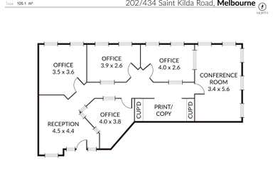 202/434 St Kilda Road Melbourne VIC 3004 - Floor Plan 1